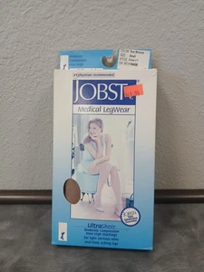 Jobst Ultra Transparente Rodilla Alta Compresión Medias Talla Pequeña Sol Color Bronce - Imagen 1 de 6