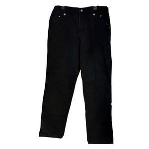 Vintage Rocky Mountain Jeans Sz 19/20 Long Black Denim Rockies High Rise - Afbeelding 1 van 12