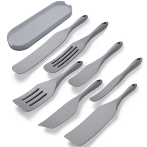 Silicone Spurtle Set, Silicone Spatula Set, Heat Resistant Cooking Utensil fo... - Picture 1 of 9