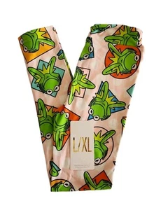LuLaRoe Disney Kermit The Frog L/XL KIDS Leggings Muppets RARE NWT! - Picture 1 of 2