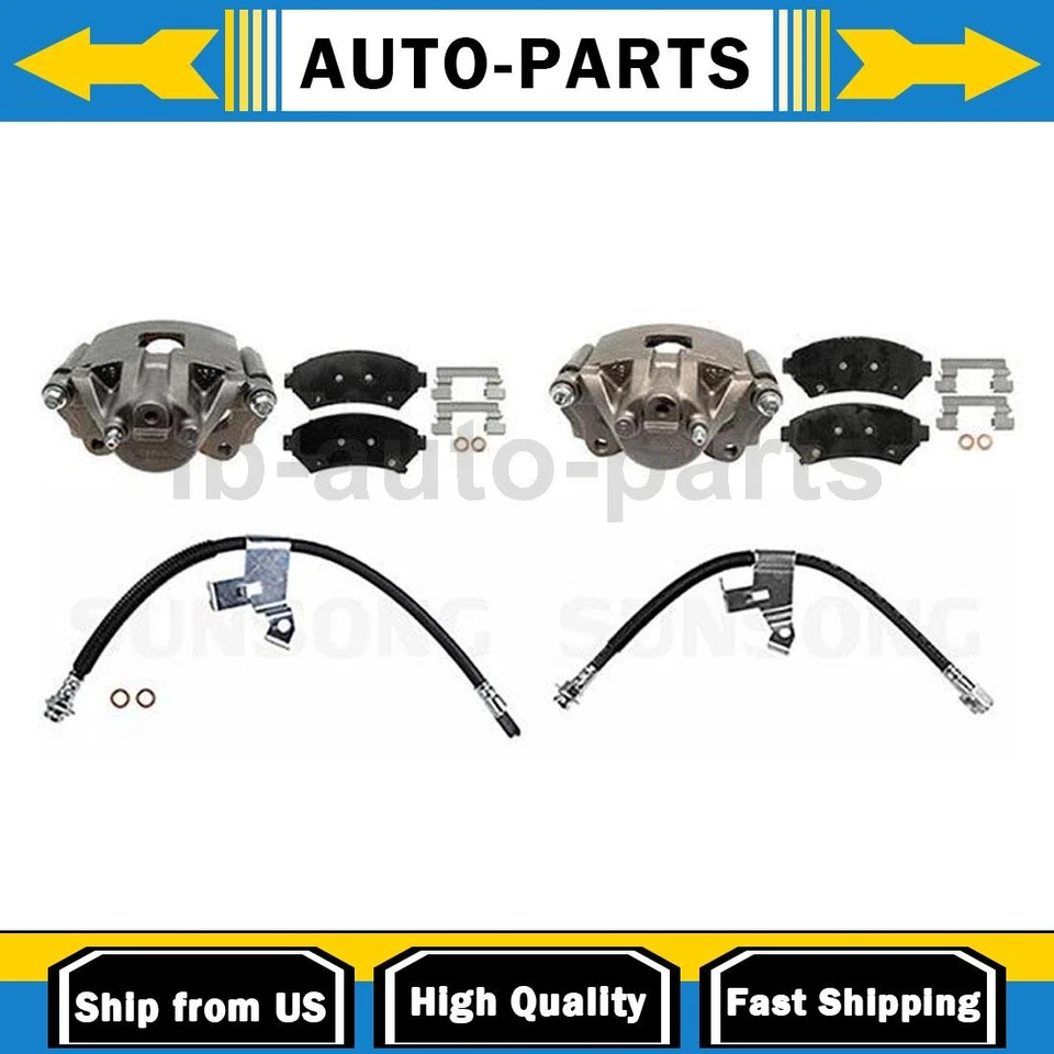 Суппорт переднего тормоза со шлангами со стороны водителя и пассажира подходит для Buick LeSabre_ - Изображение 1 из 4