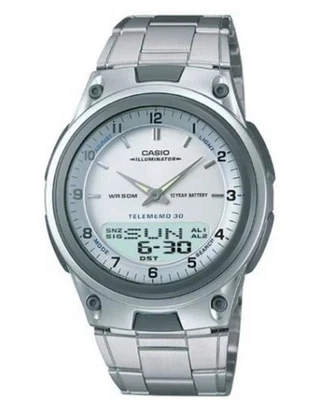 NEW Casio AW80D-7AV, Telememo 30 Watch, 10 Year Battery, 3 Alarms, World Time - Image 1 of 3