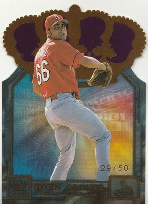 Pacific Gold Crown 2001 troquelado púrpura #26 Rick Ankiel/50 Foto 1 de 2
