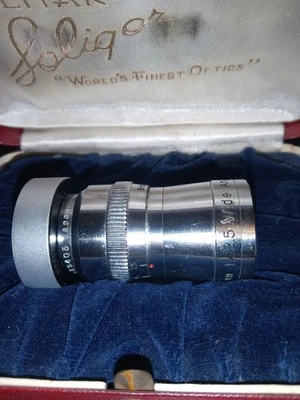 Elitar Soligor 7mm f/2.5 Wide Angle Lens For 8 mm Movie Camera In Clam Shell - Image 1 of 4