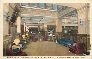 Postal de ocupación interior del hotel Houston Texas Ben Milam 1948 25-11138 - Imagen 1 de 2