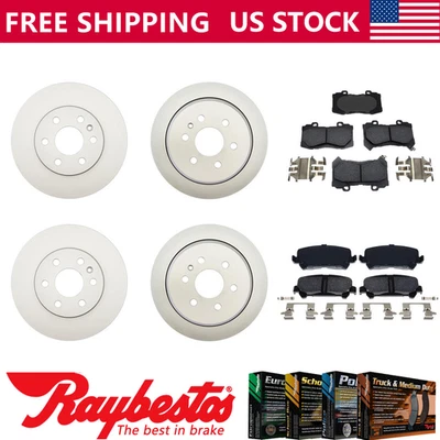 Kit trasero delantero para Chevrolet Colorado 2017 2016 2015 rotores recubiertos almohadillas de cerámica Foto 1 de 4