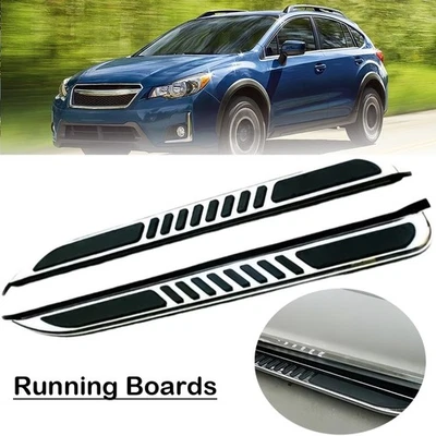 Running Board Side Step Fit For Subaru XV Crosstrek 2013-2017 Nerf Bar Brackets - Image 1 of 4