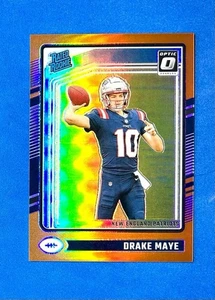 Drake Maye Rookie Prizm #/249 Orange Holo 2024 Donruss Optic Rated Rookie RC 229 - Picture 1 of 7