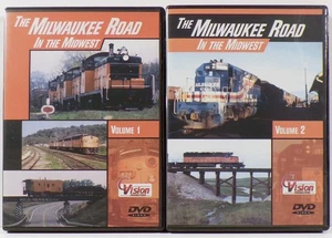 Eisenbahn DVDs, Die Milwaukee Straße im Mittleren Westen, Band 1 & 2 - Bild 1 von 2