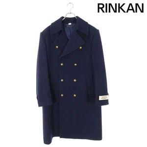 Gucci 23AW 761734 Z582J logo label double breasted wool coat men's 50 Used 1f9d1 - Picture 1 of 4