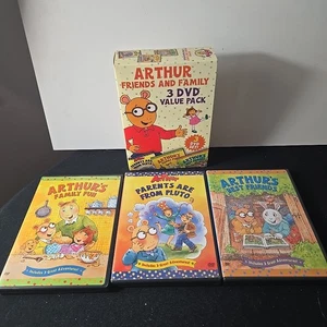ARTHUR - Arthur: Friends & Family 3 Dvd Value Pack  Box Set Rare - Bild 1 von 10