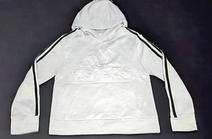 Adidas Original Boys Gray Hoodie Size 8 or Small - Picture 1 of 4