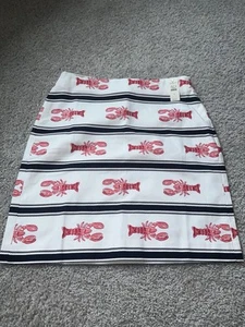 Talbots Lobster Print Skirt Women Size 4 Nautical NWT - Picture 1 of 8