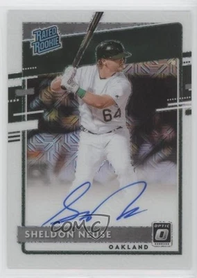 2020 Panini Donruss Optic White Mojo Prizm /99 Sheldon Neuse #RRS-SN Auto RC - Image 1 of 2