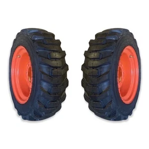 Pair of 2-HD 27X8.50-15 6 lug Tires/Rims for Kubota Tractor & more 27-8.50-15 - Picture 1 of 7
