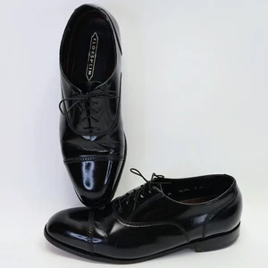 Scarpe eleganti Florsheim Oxford nere in pelle con punta a cappuccio 20382 da uomo 10,5 3E - Foto 1 di 15