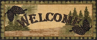 Forest Welcome Kitchen Rug, 20 in x 44 - Image 1 of 2