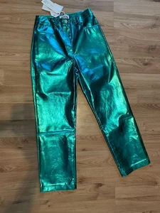 Amy Lynn Lupe blue metallic trousers size medium Women - Picture 1 of 6