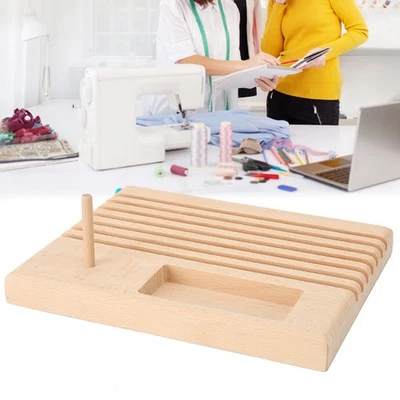 ¸Hot Wooden Quilting Ruler Rack Spool Holder Rack Storage Sewing Tool For - Image 1 of 4