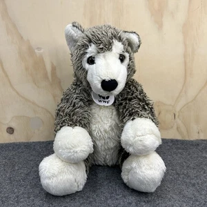 Build-A-Bear Workshop WWF grauer Wolf Plüsch 12 Zoll nicht mehr produziert Sammlerbär 2009 - Bild 1 von 16