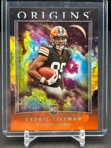 2023 Panini Origins Cedric Tillman Rookie RC Arancione COLORE MATCH /125 - Foto 1 di 2