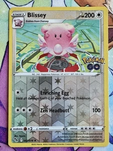 Blissey 052/078 Pokémon GO Holograma Inverso - Imagen 1 de 1
