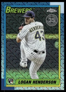 2025 Topps Update Logan Henderson 1990 Topps Baseball Chrome Silver Pack - Picture 1 of 2