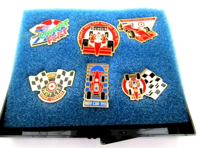 Vintage Indy Car Scotch Cheever Pins 1991 In Original Case. - Image 1 of 3