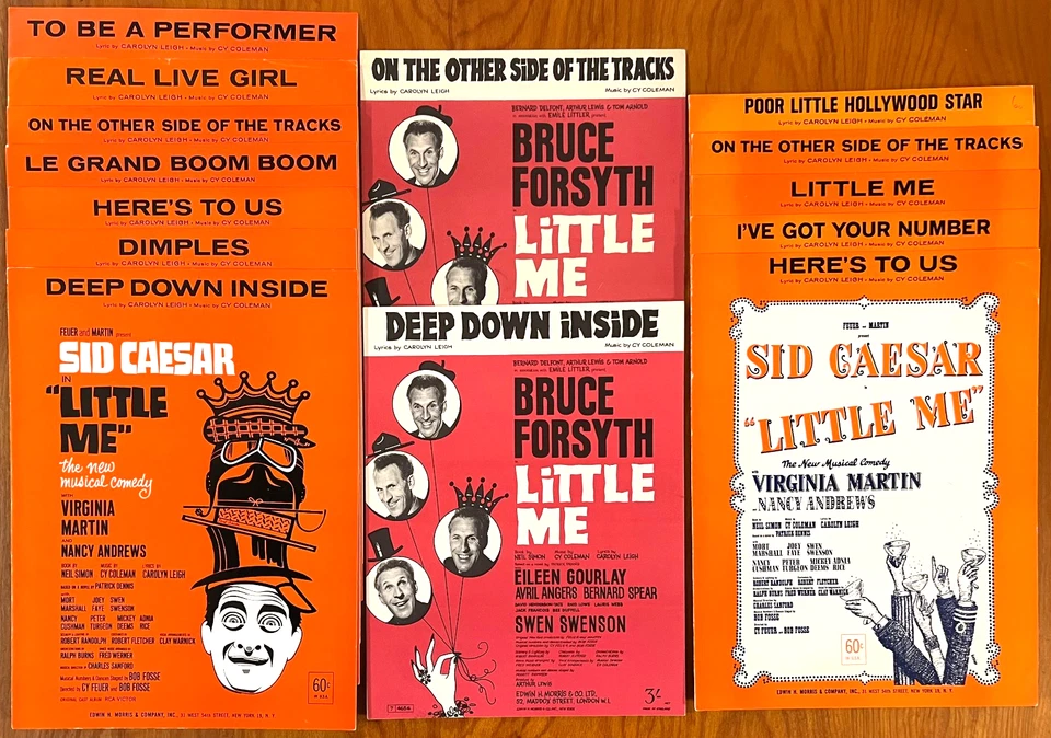Catorce 1962 CY COLEMAN BROADWAY MUSICAL partituras Little Me Sid Caesar Foto 1 de 1