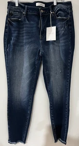KanCan Jeans MidRise Ankle Skinny Distressed Neu mit Etikett XL 26 Zoll Schrittlänge 35 Zoll Taille - Bild 1 von 4