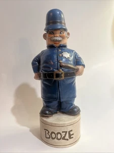 Vintage Polizist mit Billy Club Schnaps Whiskey Dekanter - Bild 1 von 3
