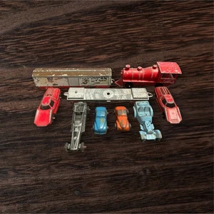 Lot of Vintage Tootsie Toys. 6 Cars and 3 Trains. - Picture 1 of 11