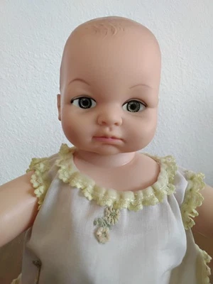 Muñeca bebé camafeo vintage 1962 14", Miss Peep recién nacida, sin bisagras, reparada Foto 1 de 4