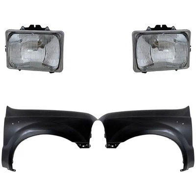 Fender Kit For 99-2007 Ford F-250 Super Duty Primed Front Left and Right Foto 1 de 4