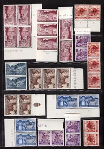 Liechtenstein, Dienstliche Aufdruckausgaben NH postfrische Auswahl -HE85 - Bild 1 von 3