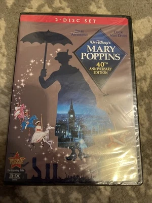Mary Poppins (DVD 2004 2-Disc Set) New Sealed Disney Julie Andrews Deleted Song - Image 1 of 2