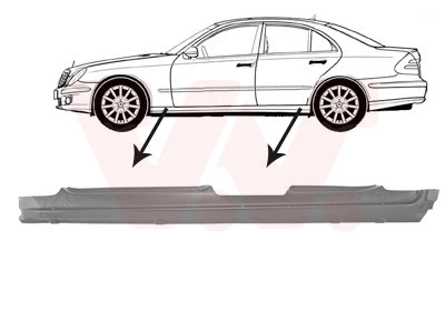 Seitenschweller Einstiegblech links passend für Mercedes-Benz E-Klasse W211 S211 - Bild 1 von 1