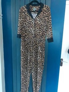 Fab Animal Print Kim & Co Jumpsuit In Size 14 Petite - Picture 1 of 7