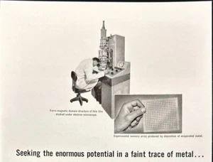 Núcleos de memoria Remington Rand Univac Labs St. Paul MN anuncio impreso vintage 1960 - Imagen 1 de 7
