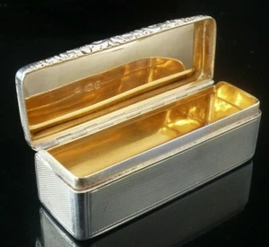 Antique Sterling Silver Snuff Box, London 1822/23, Possibly William Edwards - Picture 1 of 12