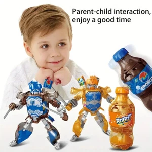 NEW T13 Action Figure Titan 13 Soda Robot Coke Bottle Transform Toy Kids Gift - Picture 1 of 22