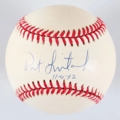 Cerveceros de béisbol firmados por Pat Listach "11-4-92" - Certificado de autenticidad JSA Foto 1 de 4