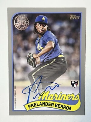 2024 Topps Series 1 Prelander Berroa 1/1 Platinum AUTO RC #89BA-PBE Rookie - Image 1 of 4