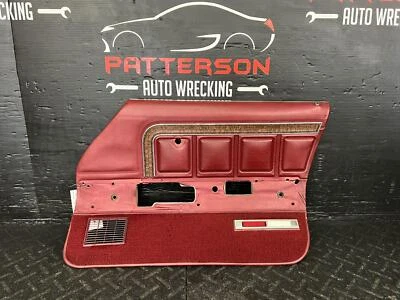 75 FORD FULL SIZE LTD MANUAL DEL PASAJERO DELANTERO PANEL DE AJUSTE DE PUERTA INTERIOR MAROON JD Foto 1 de 4