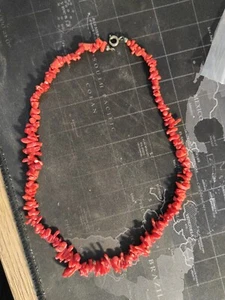 Antike Korallenkette 43 cm lang - Bild 1 von 5