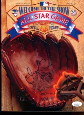 Jeff Conine Marlins Auto Firmado 1995 All Star Game Program JSA Auténtico Foto 1 de 2