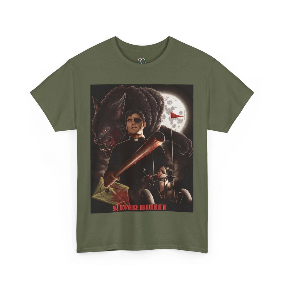 Silver Bullet Werewolf Movie T-Shirt, Retro Horror Film Tee, Silver Bullet Shirt - Image 1 of 1