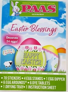 PAAS® EASTER BLESSINGS Egg Decorating Coloring Kit - 89 pcs - Picture 1 of 2