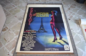 Affiche Originale Sexy Au Néon 62 Documentaire Ettore Fecchi - Photo 1/3