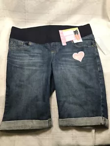 Women’s Great Expectations Fit To Flatter Bermuda Blue Jean Shorts Sz Small 4-6 - Imagen 1 de 8